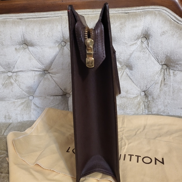 (SOLD)Vintage Authentic Louis Vuitton Damier ebene Venice Sac Plat PM - Picture 3 of 12